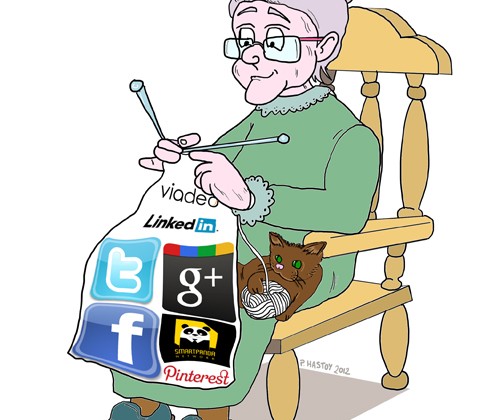 Juillet 2012 -Illustration sur la thématique les réseaux sociaux pour l’agence HDS (Avignon) Visible en ligne en cliquant ici